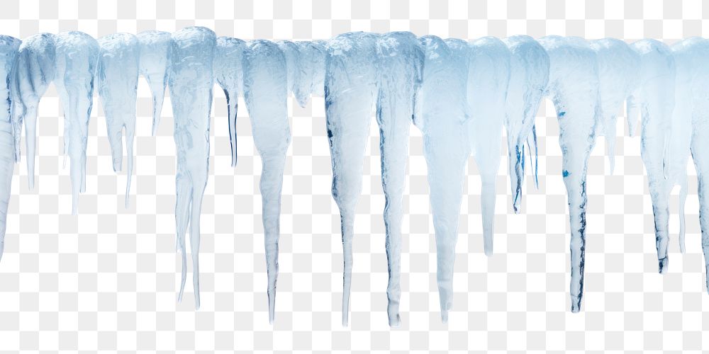 PNG Cave icicles ice winter nature.