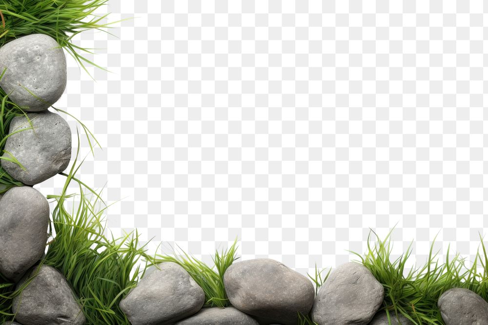 PNG Grass field small plant and stones backgrounds outdoors nature.