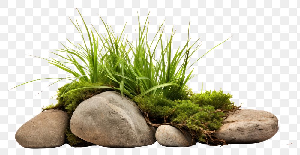PNG Grass field small plant and stones outdoors nature herbs