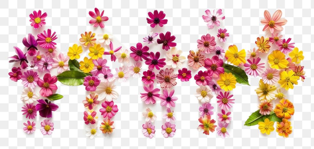 PNG Flat flower people silhouette shape nature plant petal.