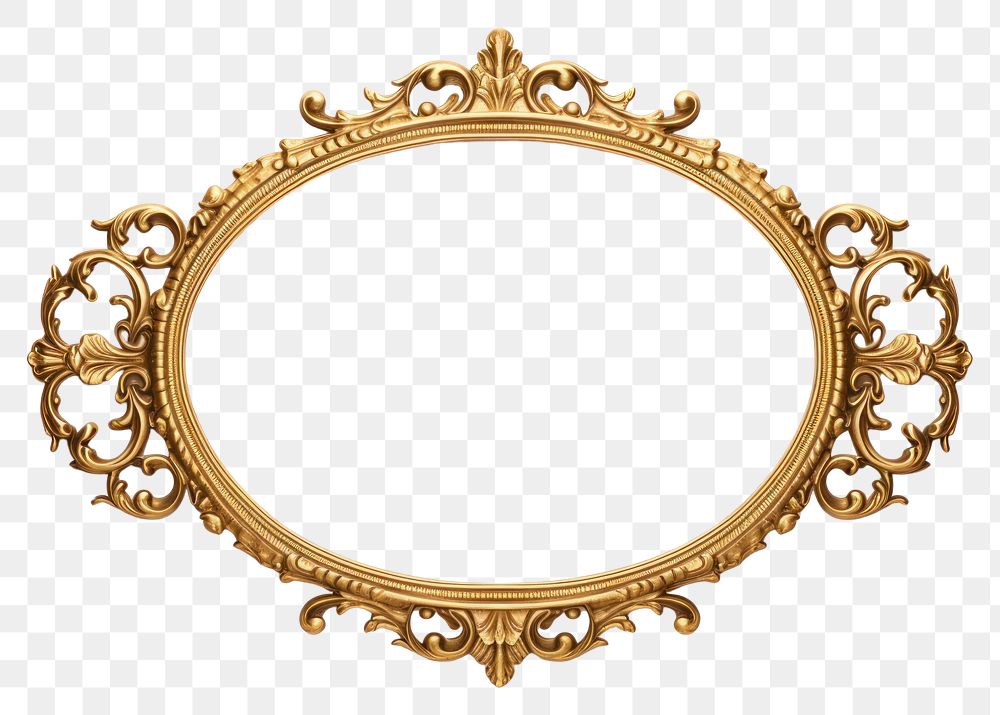 PNG Oval frame vintage jewelry photo gold.