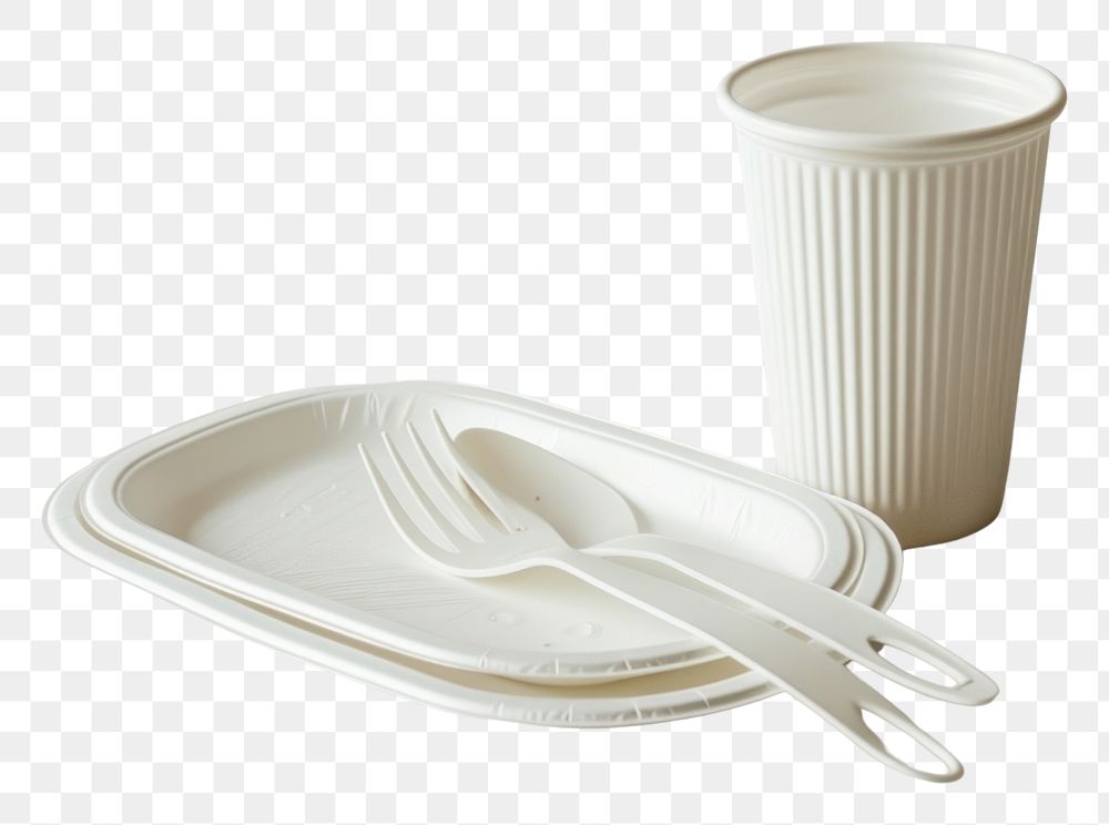PNG Plate spoon fork cup.