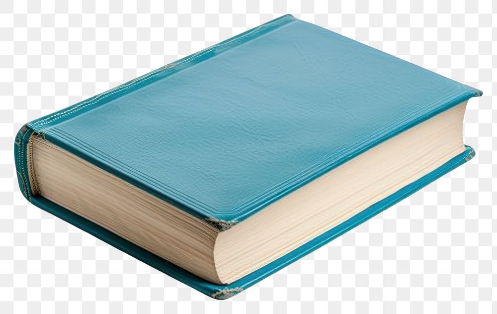 PNG Blue hard cover book publication diary blue.