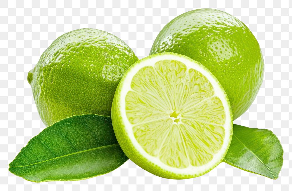 PNG Lime with leaf fruit lemon plant.