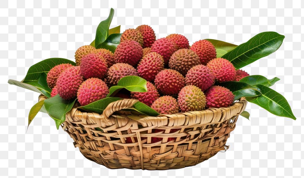 PNG Lychee basket strawberry fruit.