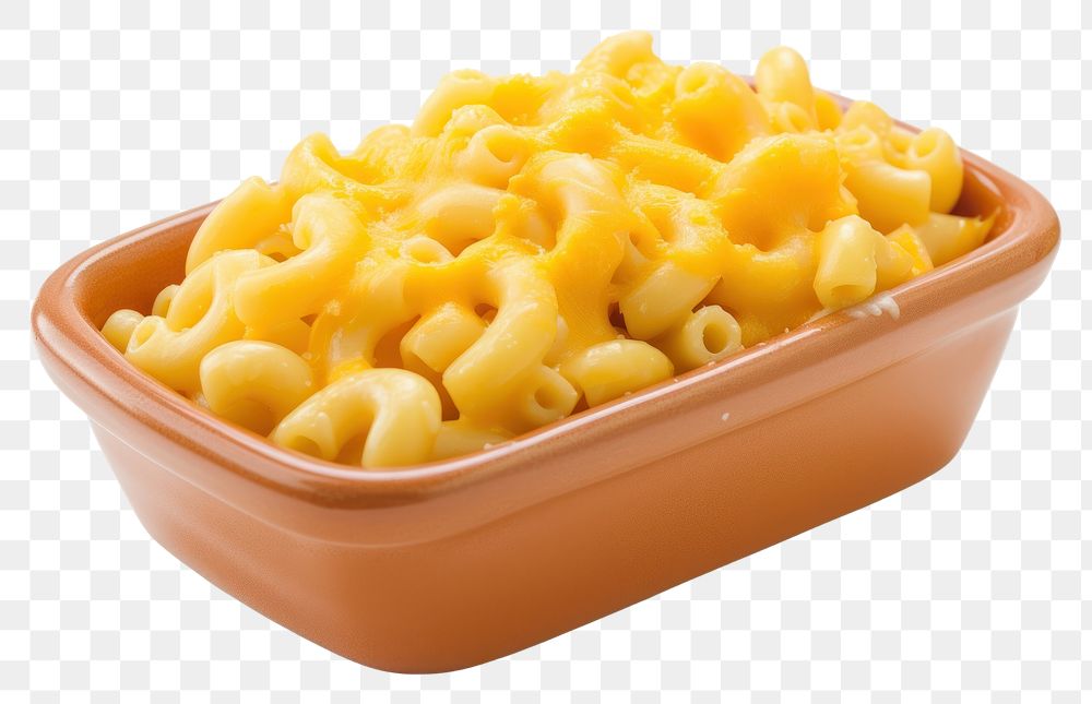 PNG Mac and cheese pasta food bowl.