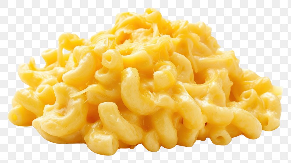 PNG Mac and cheese pasta food white background.