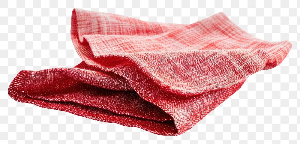 PNG  Table cloth kitchen napkin red white background.