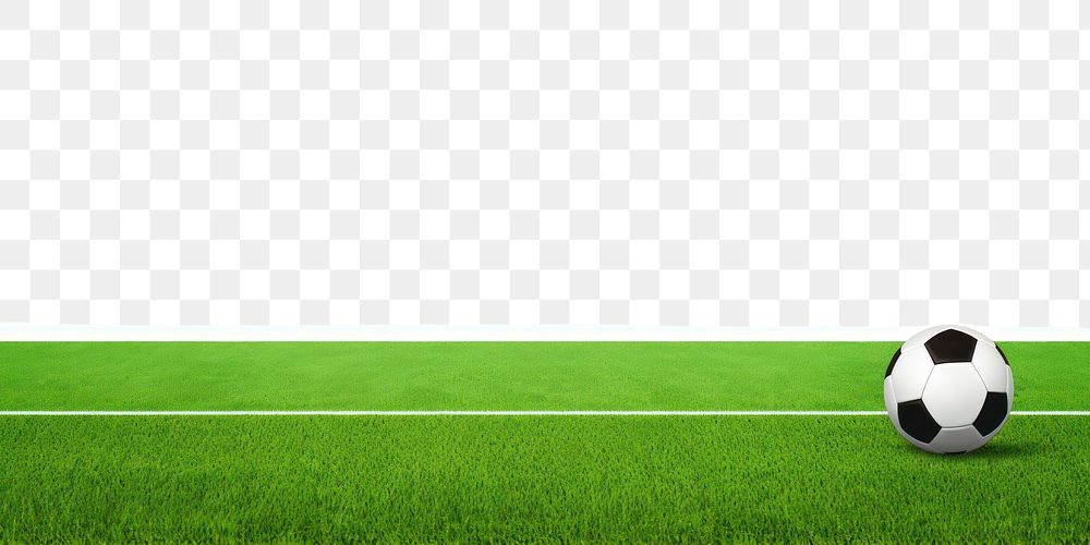 PNG Soccer line horizontal border football sports grass.