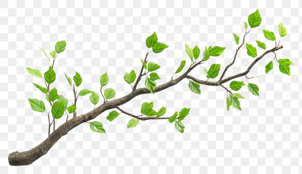 PNG Plant leaf tree branch.
