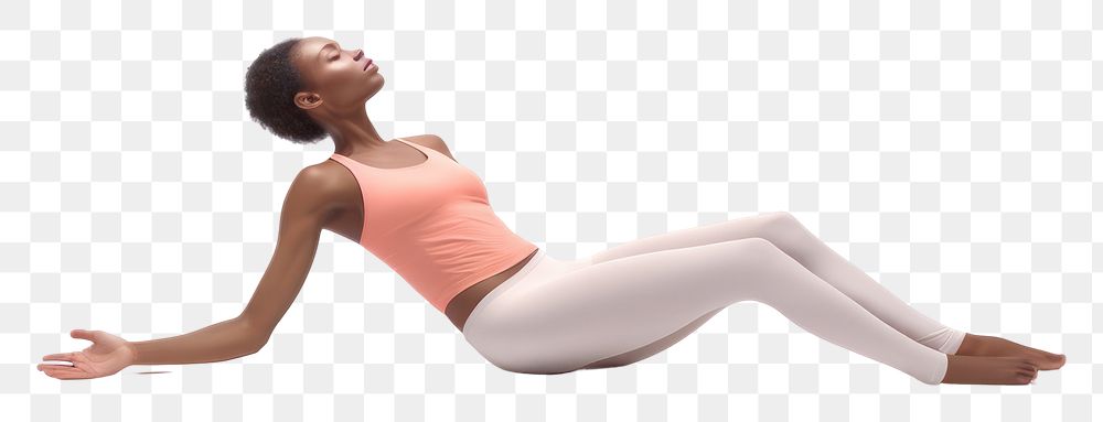 PNG Woman stretching leg yoga sports adult.