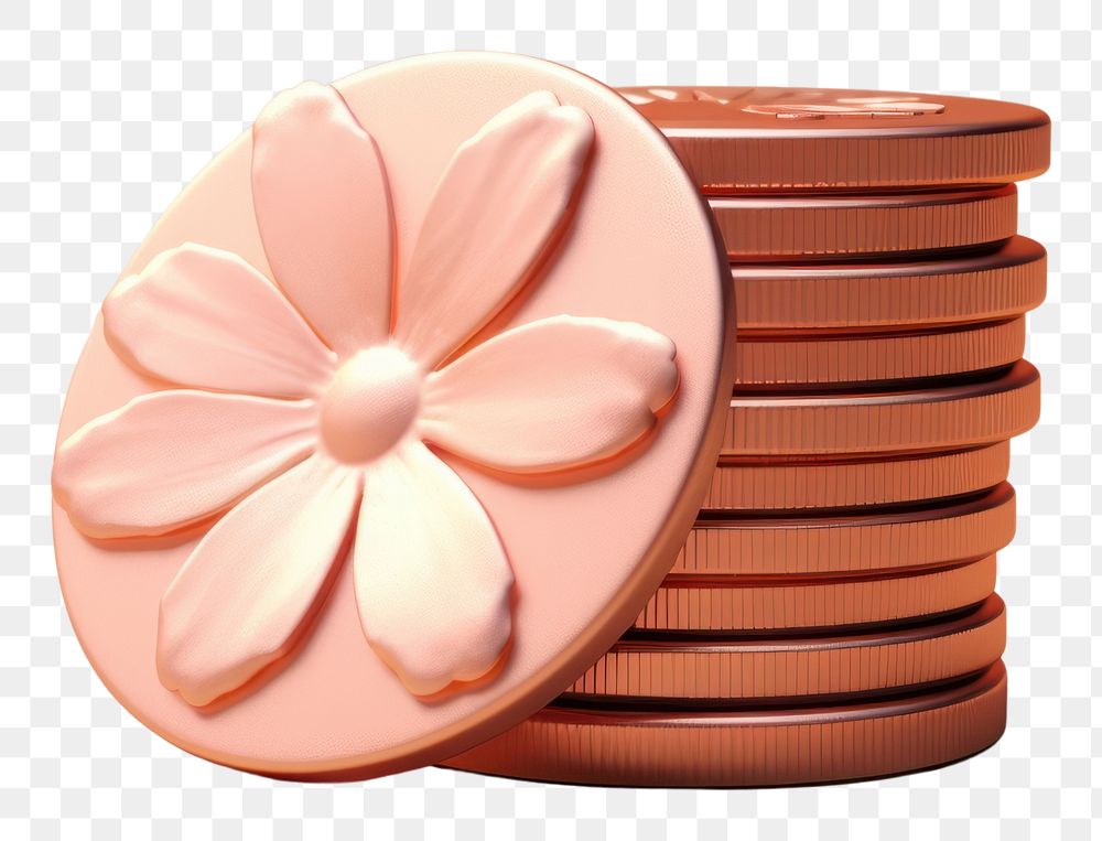 PNG  Coin rose gold coin food confectionery.