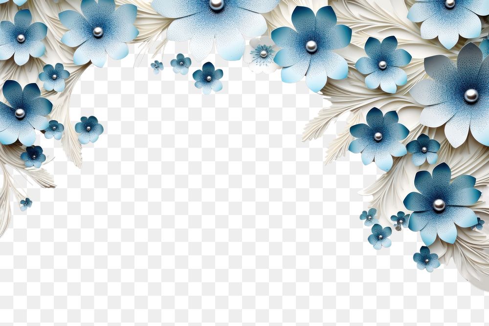 PNG Winter floral border backgrounds pattern flower.