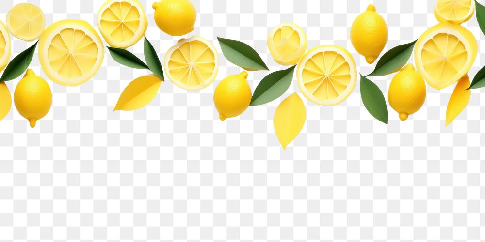 PNG  Lemon border backgrounds fruit plant.