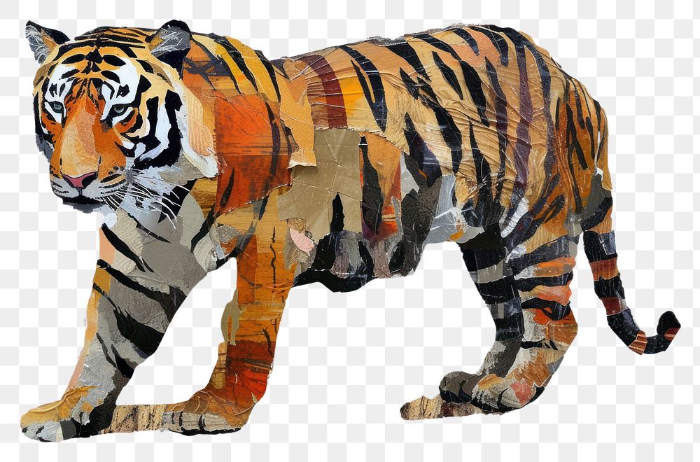 PNG Tiger art wildlife animal.