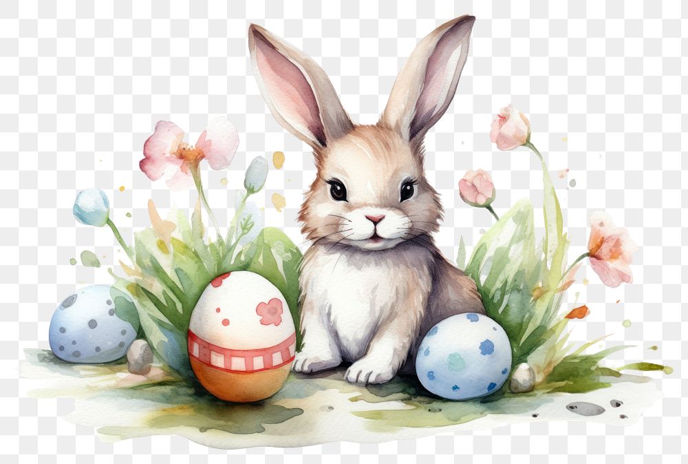 PNG Easter bunny animal mammal cute.