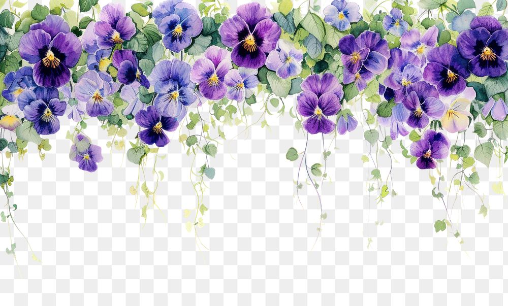 PNG Pansy flower nature purple