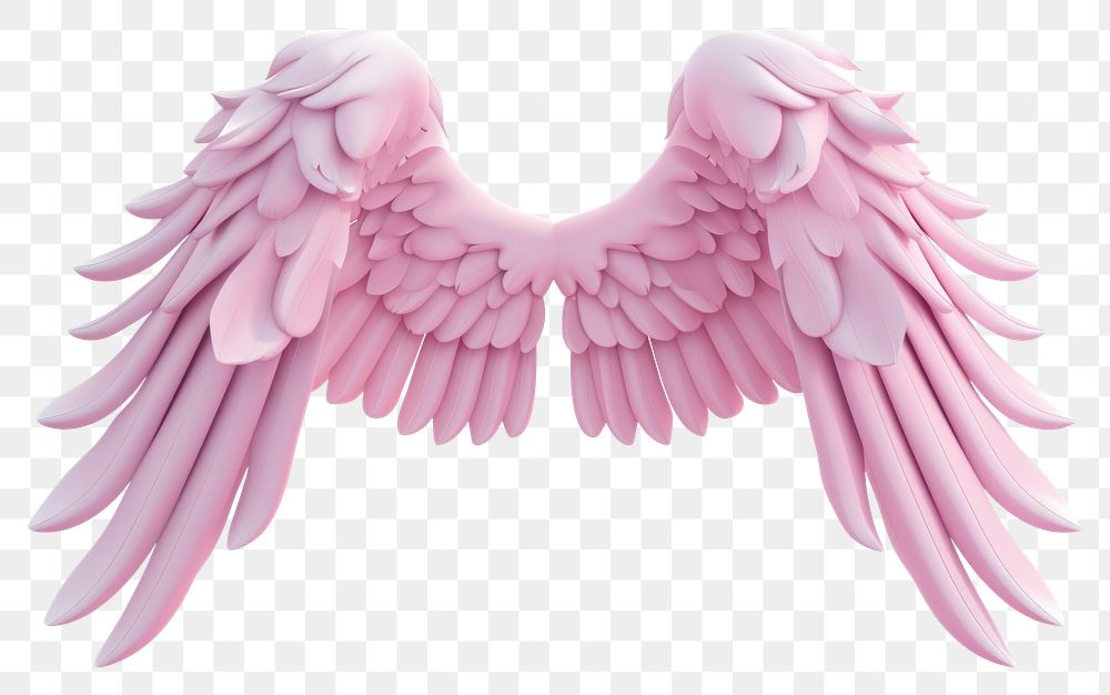 PNG Angel wing bird white background.