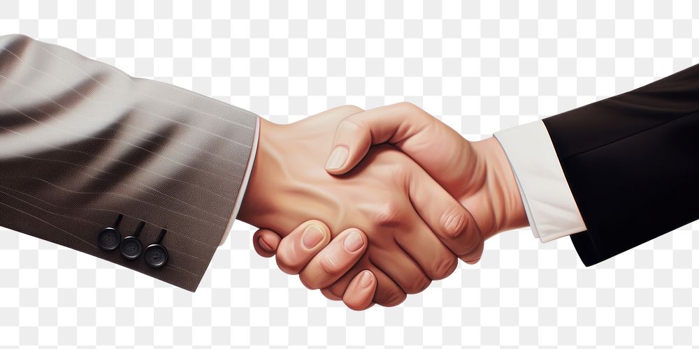 PNG Handshake agreement greeting success.
