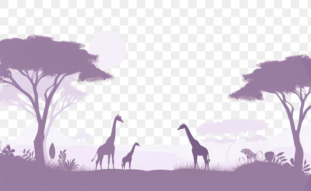 PNG Safari background wildlife outdoors giraffe.