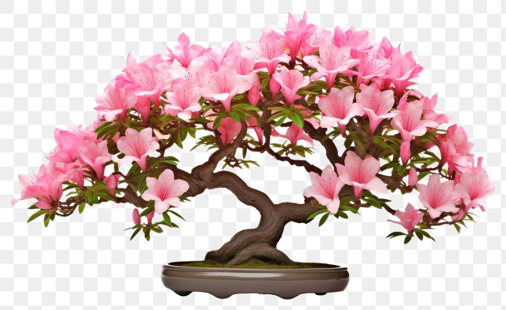 PNG Azalea blossom bonsai flower.