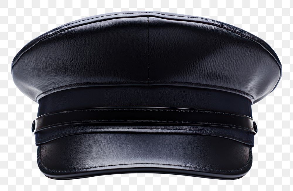 PNG Photo of a generic police cap white background accessories protection.