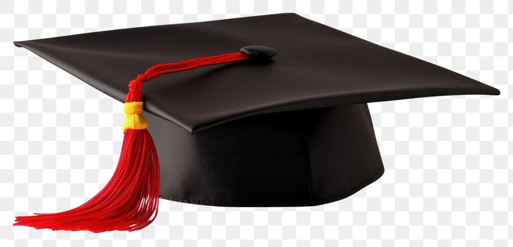 PNG  Graduation cap white background intelligence achievement