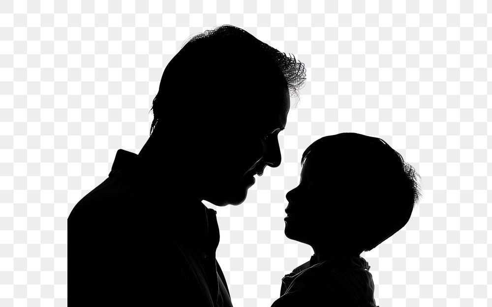 PNG Silhouette portrait adult togetherness.