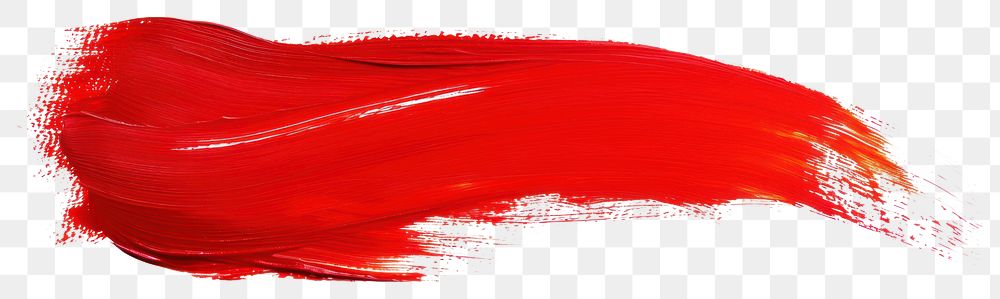 PNG Red dry brush stroke paint white background splattered.