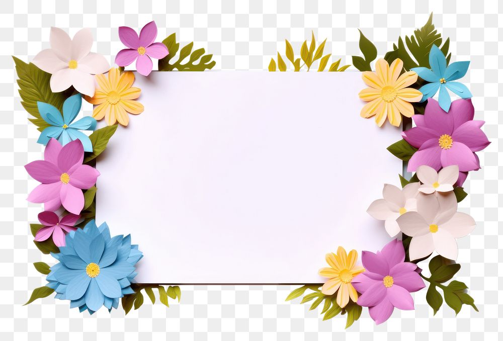 PNG Postcard for writing flower plant paper.