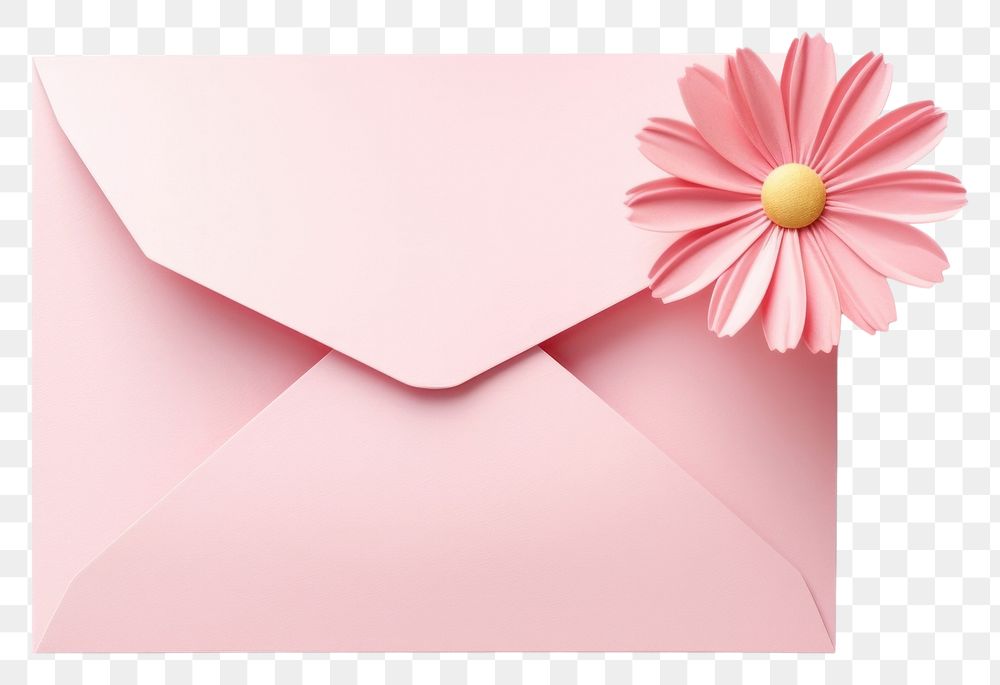 PNG Daisy envelope paper pink.
