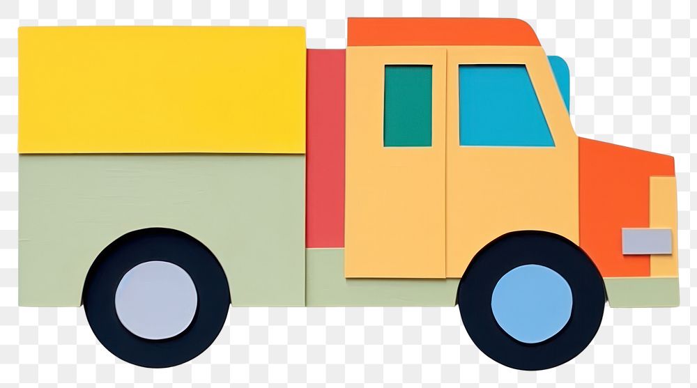 PNG Truck vehicle representation transportation.