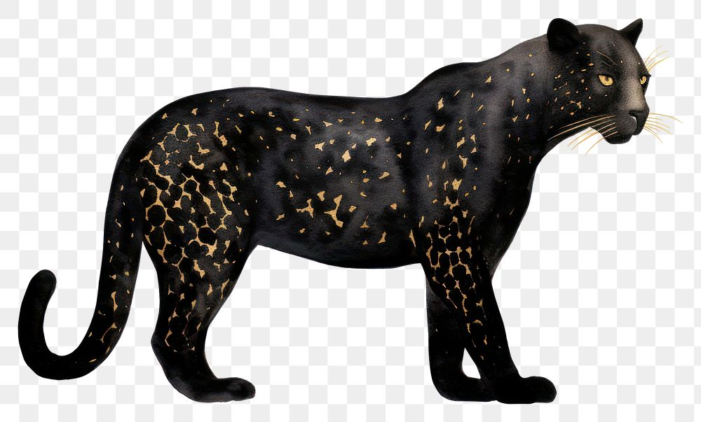 PNG Black leopard wildlife animal mammal