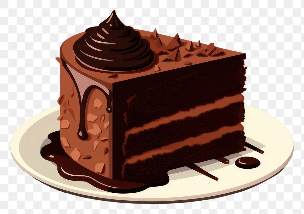 PNG Chocolate cake chocolate dessert food.