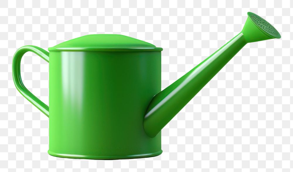 PNG Watering can green cup refreshment.