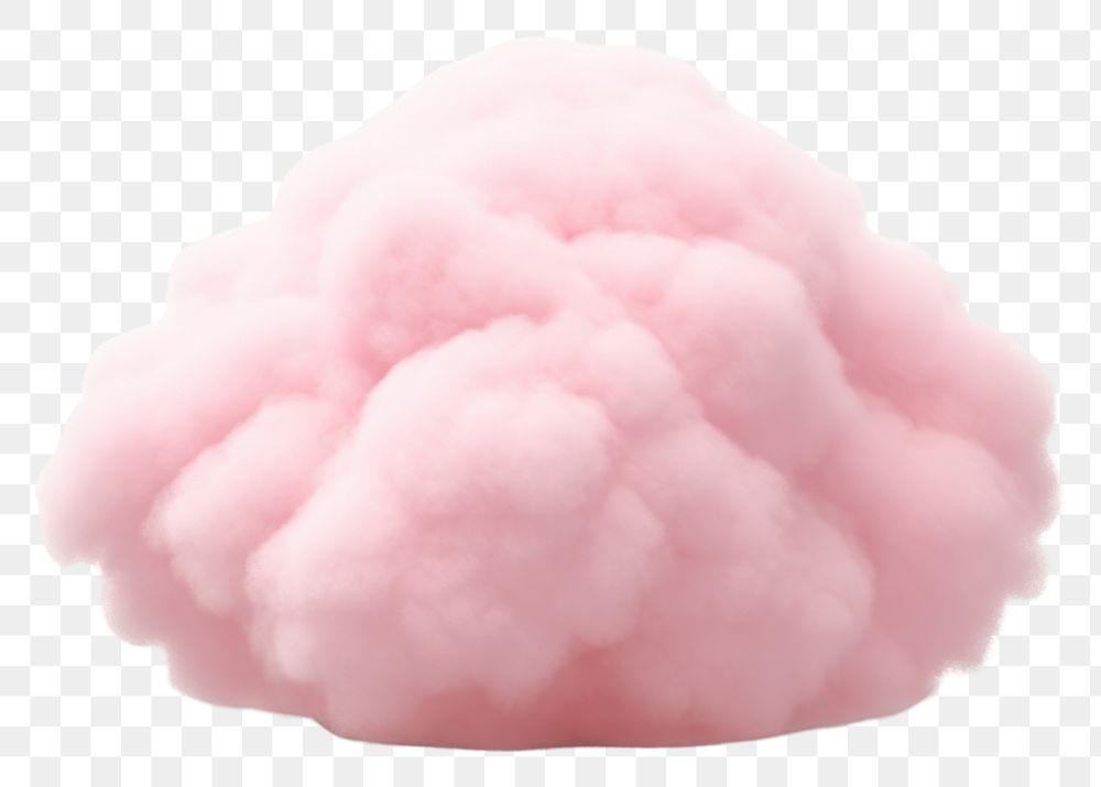 PNG Cloud pink white background cauliflower