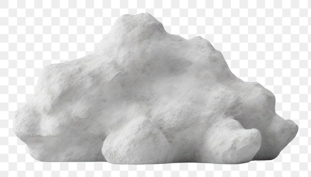 PNG Cloud white rock white background.
