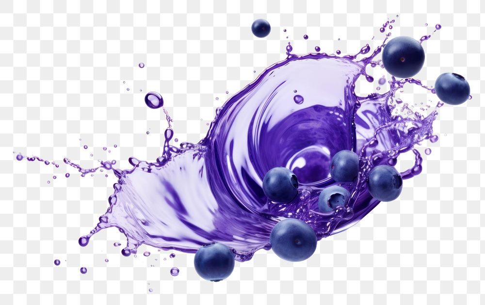 PNG Blueberry juice purple white background accessories.