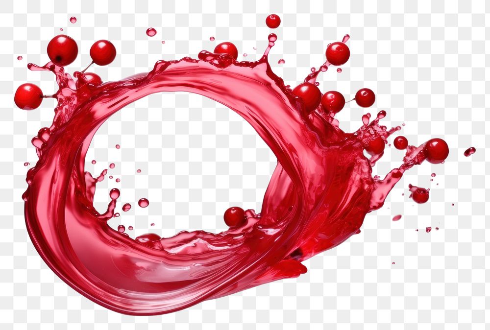 PNG Cranberry juice splashing droplet red