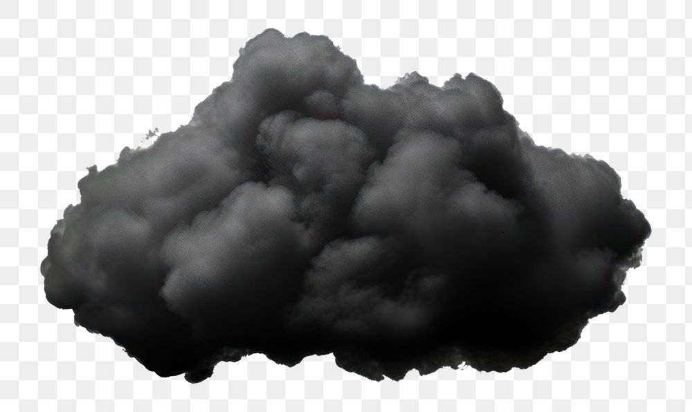 PNG Black cloud white background pollution darkness.