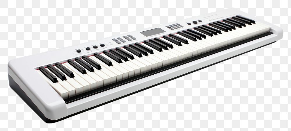 PNG Electronic keyboard piano white background technology.