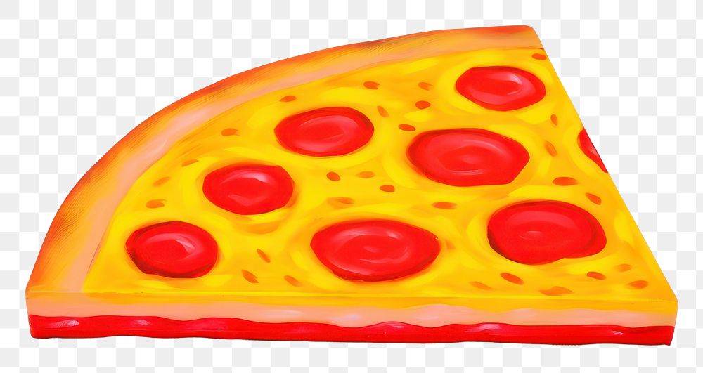 PNG Surrealistic painting of pizza food white background confectionery.