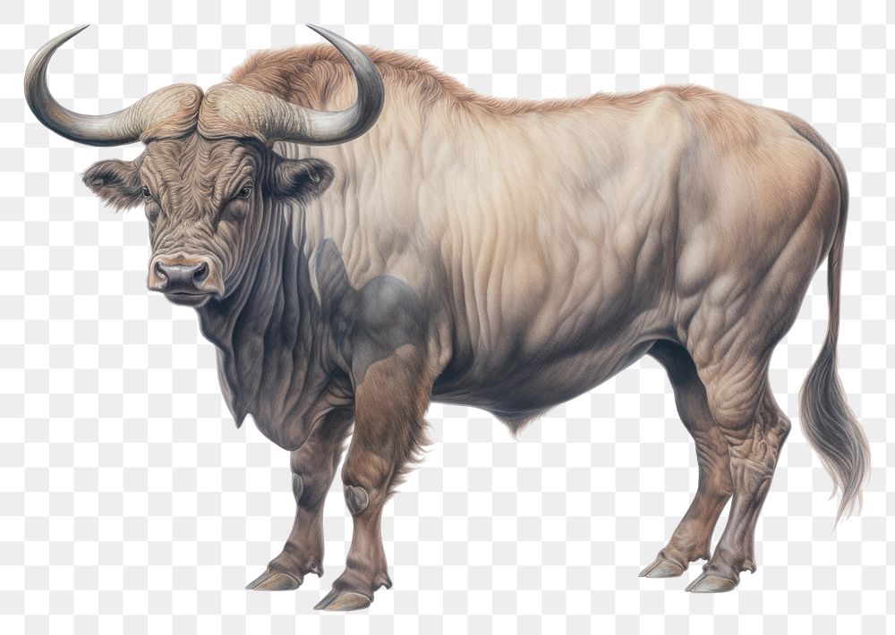 PNG Livestock buffalo cattle mammal.