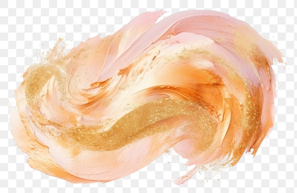 PNG Gold abstract brush stroke backgrounds white background creativity.