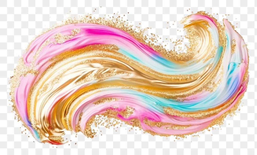 PNG Gold abstract brush stroke backgrounds pattern white background.