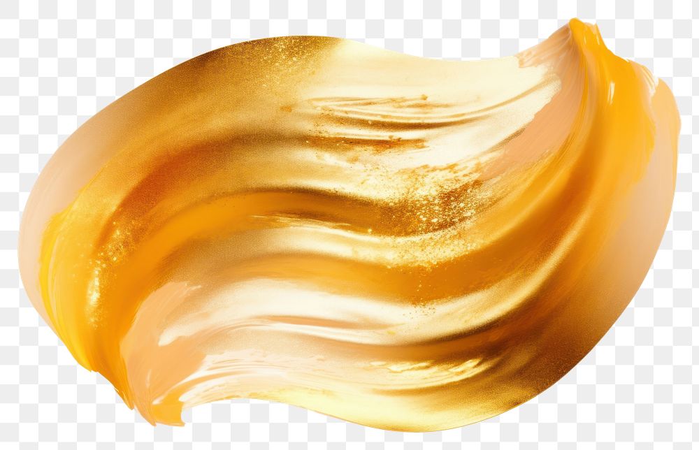 PNG Gold abstract brush stroke backgrounds petal white background.