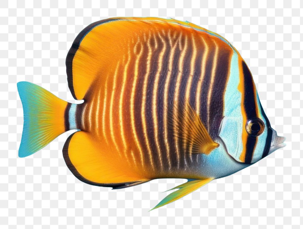 PNG Marine life animal fish pomacentridae.