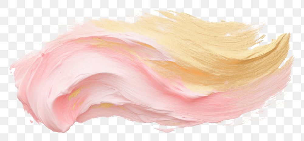 PNG Gold abstract brush stroke white background creativity painting.