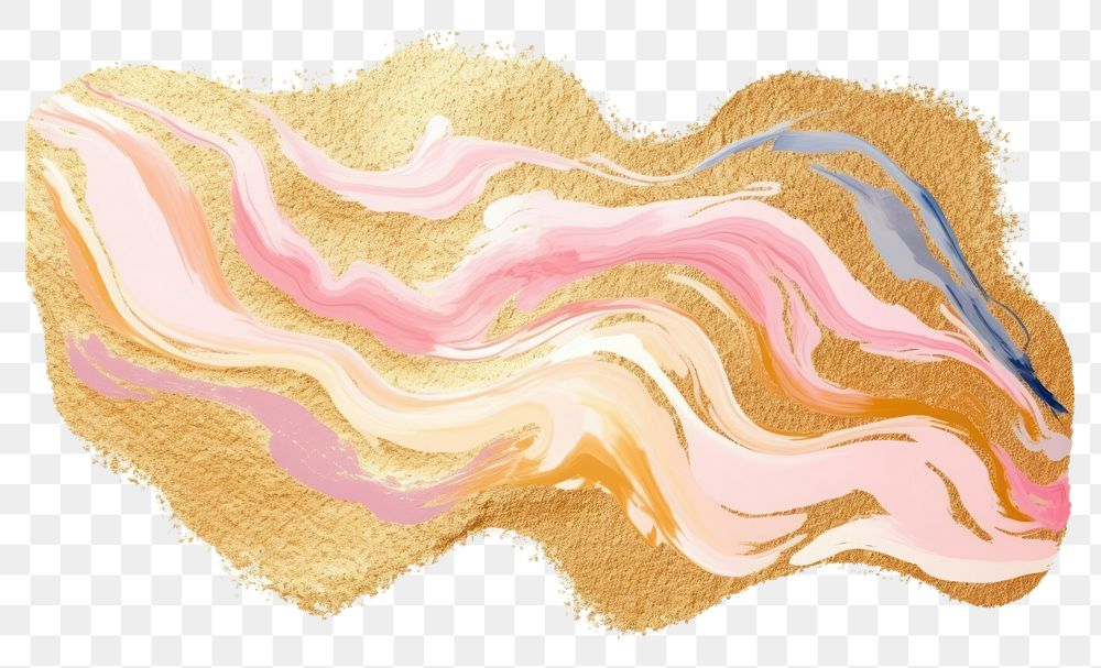 PNG Gold abstract brush stroke backgrounds art white background.