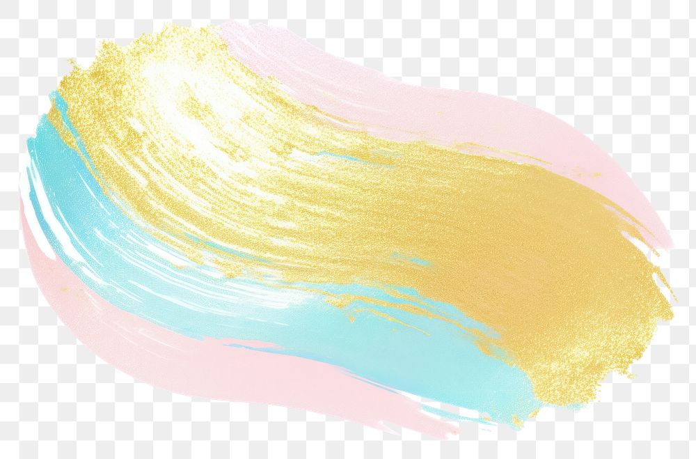 PNG Gold abstract brush stroke backgrounds painting white background.